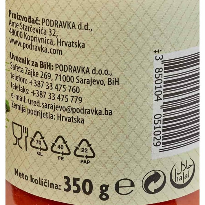 AJVAR BLAGI 350g PODRAVKA