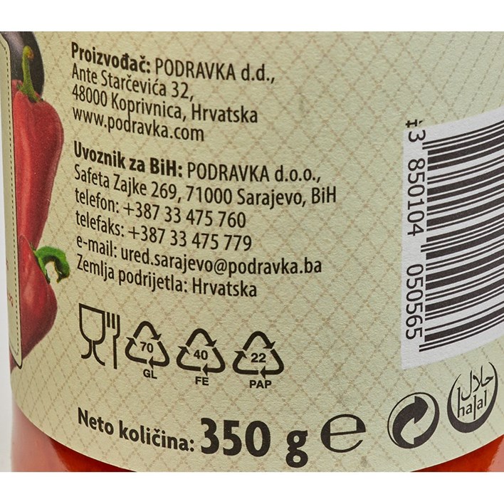 AJVAR BLAGI 350g PODRAVKA