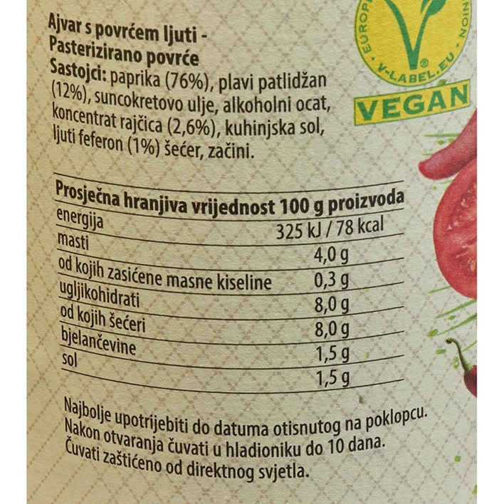 AJVAR LJUTI 690g PODRAVKA