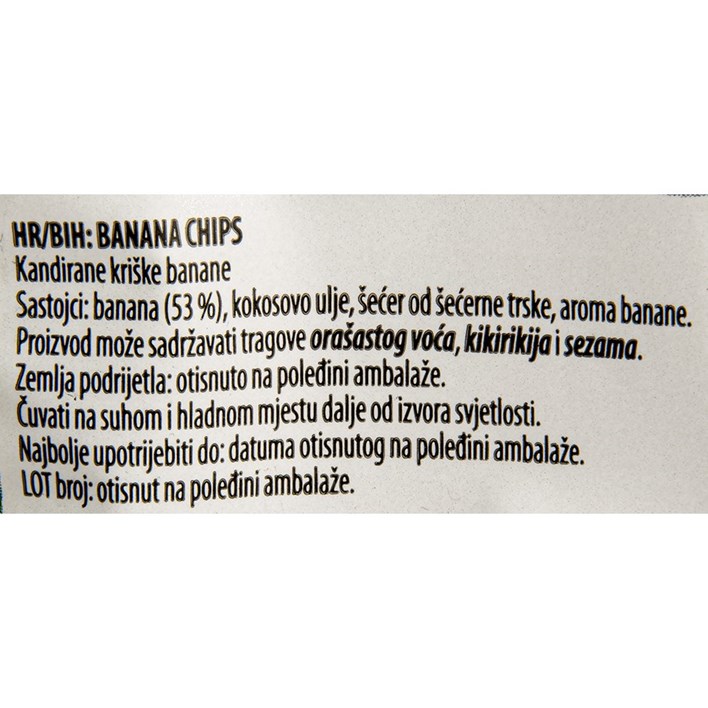 BANANA CHIPS NATURA 100g