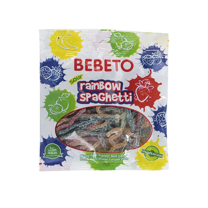 BOMBON BEBETO SPAGHETTI RAINBOW 80g FILIR