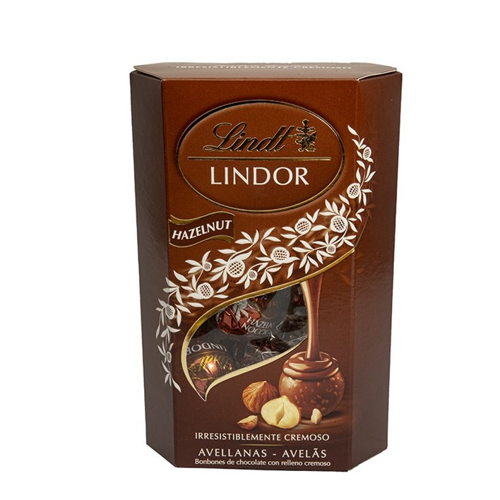 BOMBONIJERA LINDOR CORNET HEZELNUT 200g DUPIN