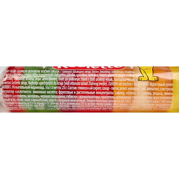 BOMBON HARIBO ROLICE 25g ALCA