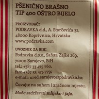 BRAŠNO OŠTRO 5kg PODRAVKA