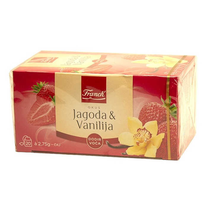 ČAJ FILTER VREĆICA JAGODA VANILIJA 55g FRANCK