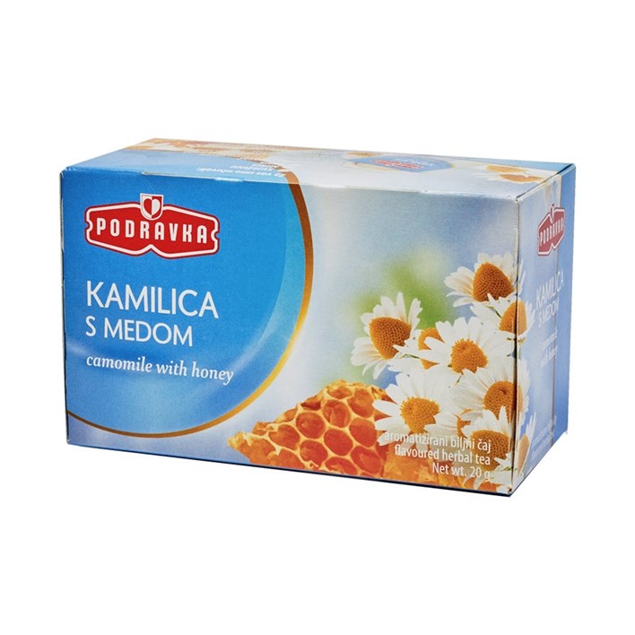 ČAJ FILTER VREĆICA KAMILICA SA MEDOM 20g PODRAVKA