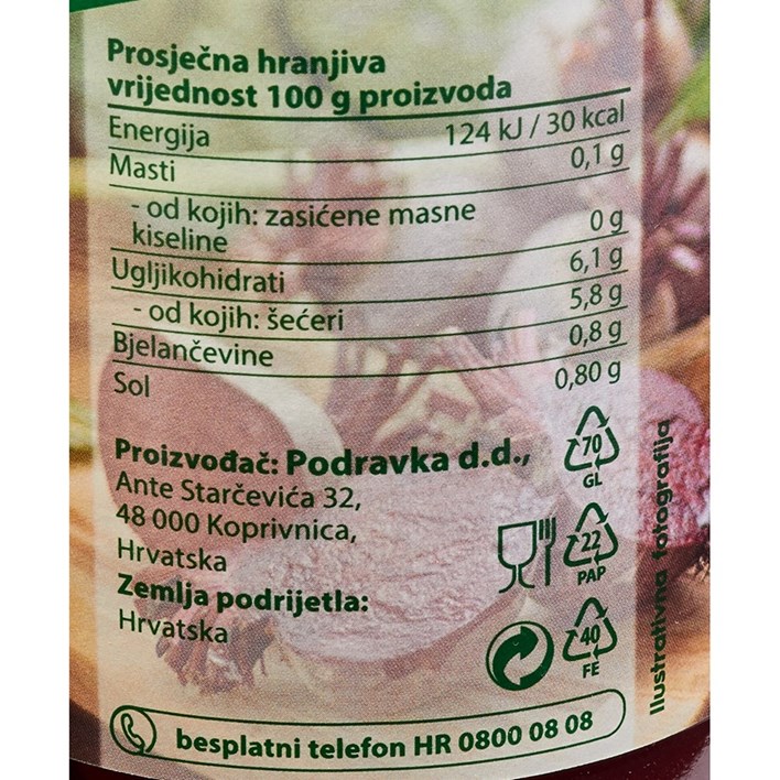 CIKLA 660g PODRAVKA