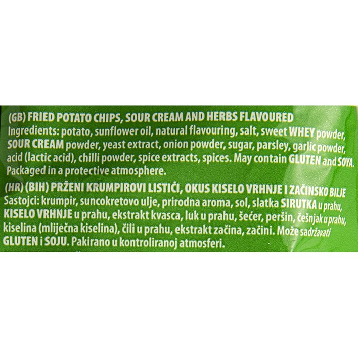 ČIPI ČIPS CHIO INTENSE SOUR CREAM & HERBS 130g FIBIS