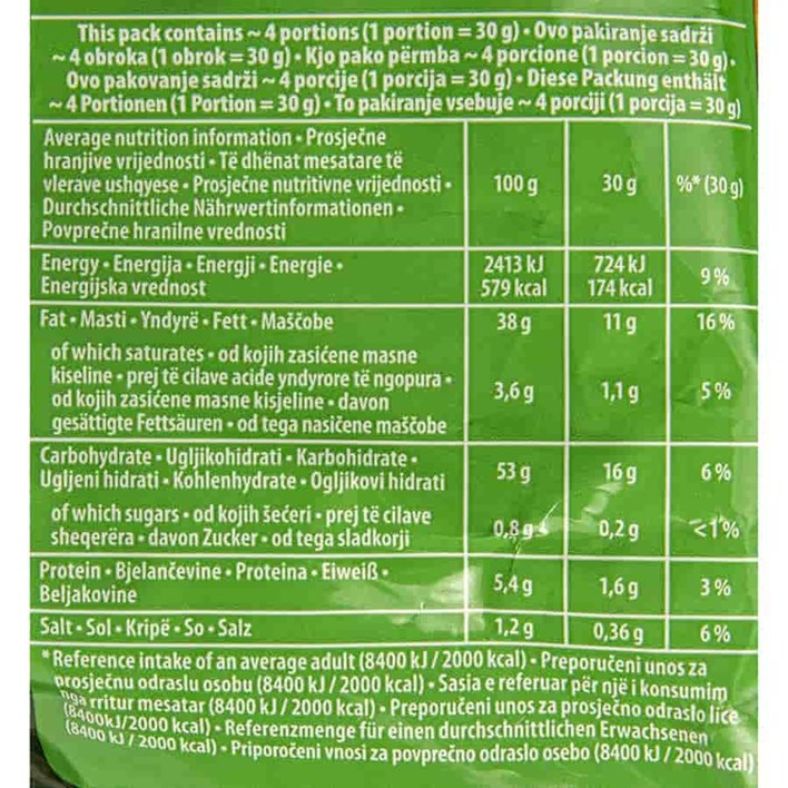 ČIPI ČIPS CHIO INTENSE SOUR CREAM & HERBS 130g FIBIS