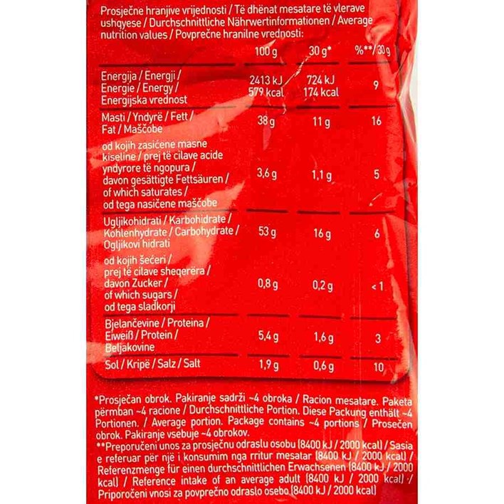 ČIPI ČIPS PAPRIKA 130g FIBIS