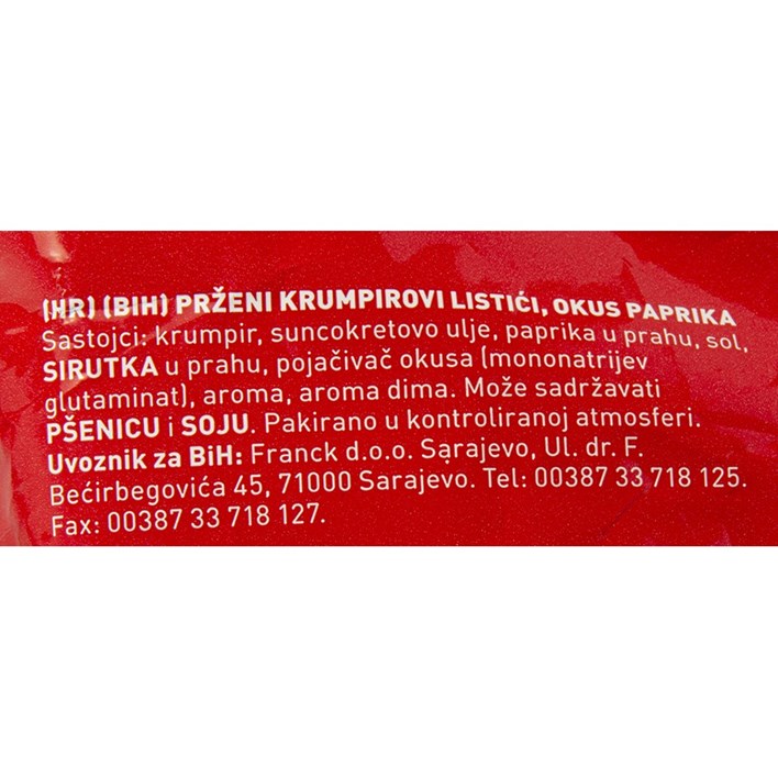 ČIPI ČIPS PAPRIKA 130g INTERSNACK