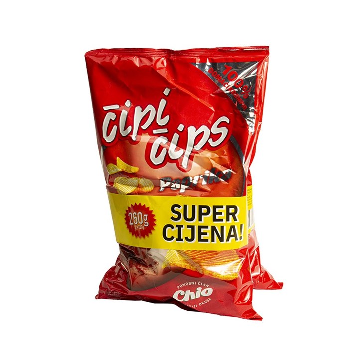 ČIPI ČIPS PAPRIKA 260g 2X130g FIBIS