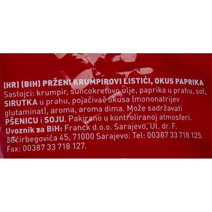 ČIPI ČIPS PAPRIKA 65g INTERSNACK