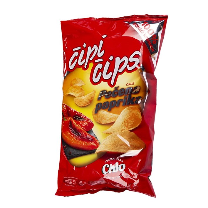 ČIPI ČIPS PEČENA PAPRIKA 140g INTERSNACK