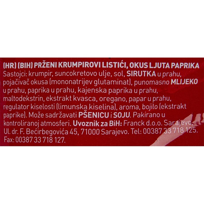 ČIPI ČIPS ULTRA CAYENSKA PAPRIKA 130g INTERSNACK