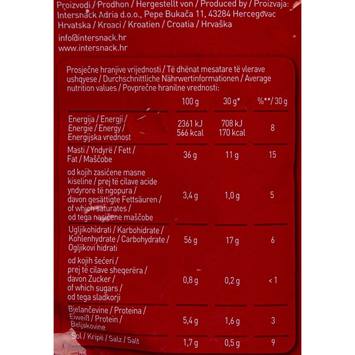 ČIPI ČIPS ULTRA CAYENSKA PAPRIKA 130g INTERSNACK