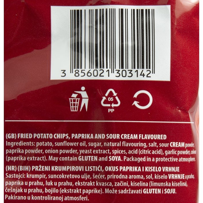 ČIPS CHIO INTENSE CREAMY PAPRIKA 130g INTERSNACK