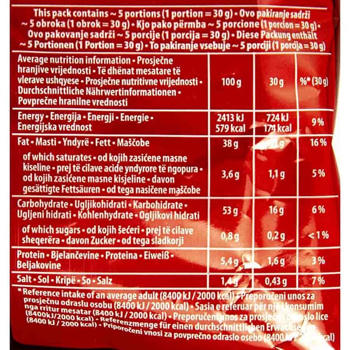 ČIPS CHIO RED PAPRIKA 140g FIBIS