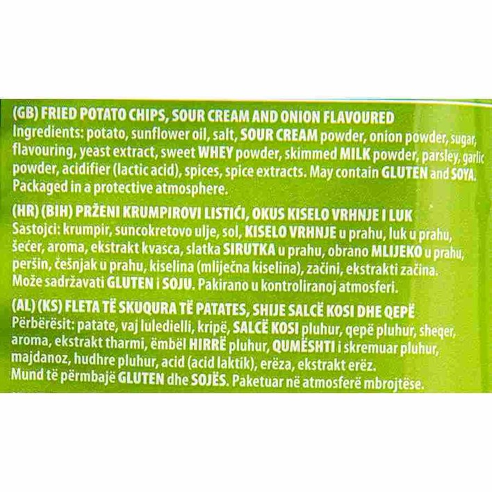 ČIPS CHIO SOUR CREAM ONION 140g FIBIS