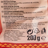 ČIPS TORTILLA NATURAL 200G