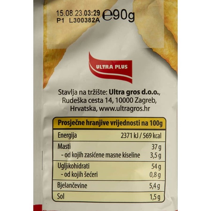 ČIPS ULTRA SNACK PAPRIKA 90g ULTRA