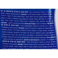 ČISTILO WC SANITAR ACTIVE GEL OCEAN FRESH 750ml