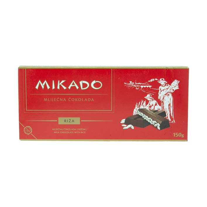 ČOKOLADA MIKADO RIŽA 150G ZVEČEVO