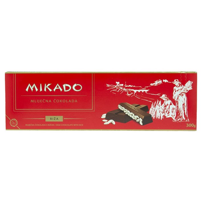 ČOKOLADA MIKADO RIŽA 300G ZVEČEVO