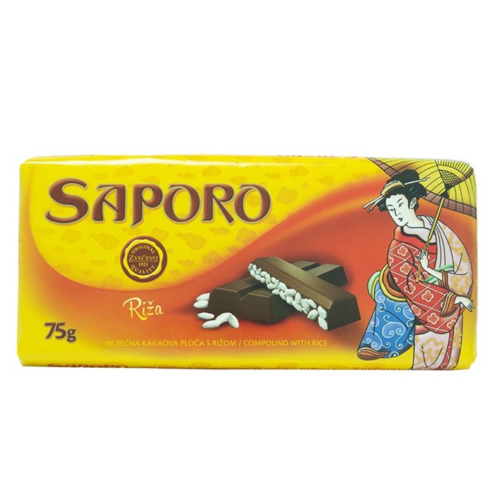 ČOKOLADA SAPORO 75G ZVEČEVO