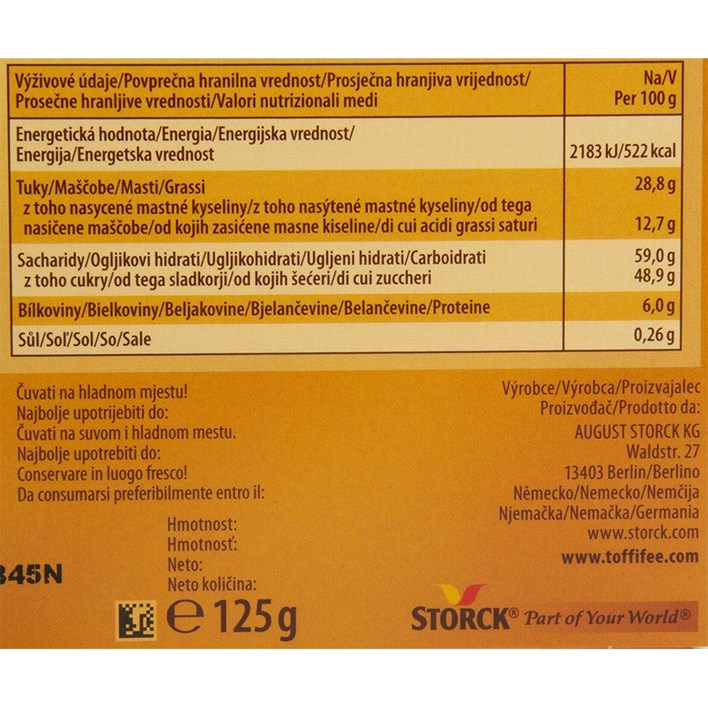 ČOKOLADA TOFFIFEE 125g ALCA