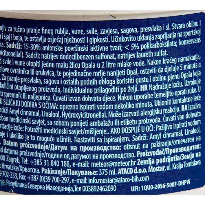 DETERĐENT OPAL PASTA 375ML