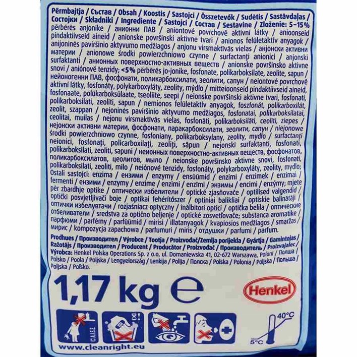 DETERĐENT PERSIL FRESH BY SILAN 18WL 1,17kg AWT