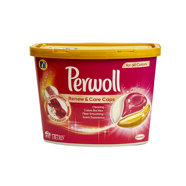 DETERĐENT PERWOLL RENEW & CARE KAPSULE COLOR 27kom AWT