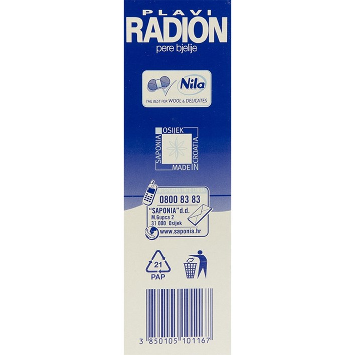 DETERĐENT PLAVI RADION 500G SAPONIA