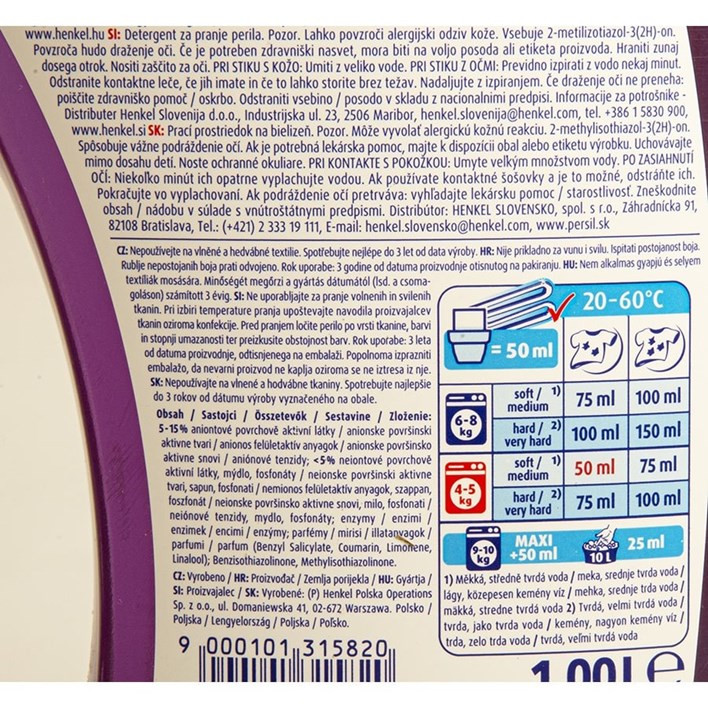 DETERĐENT TEKUĆI PERSIL GEL LAVANDER COLOR 1l AWT