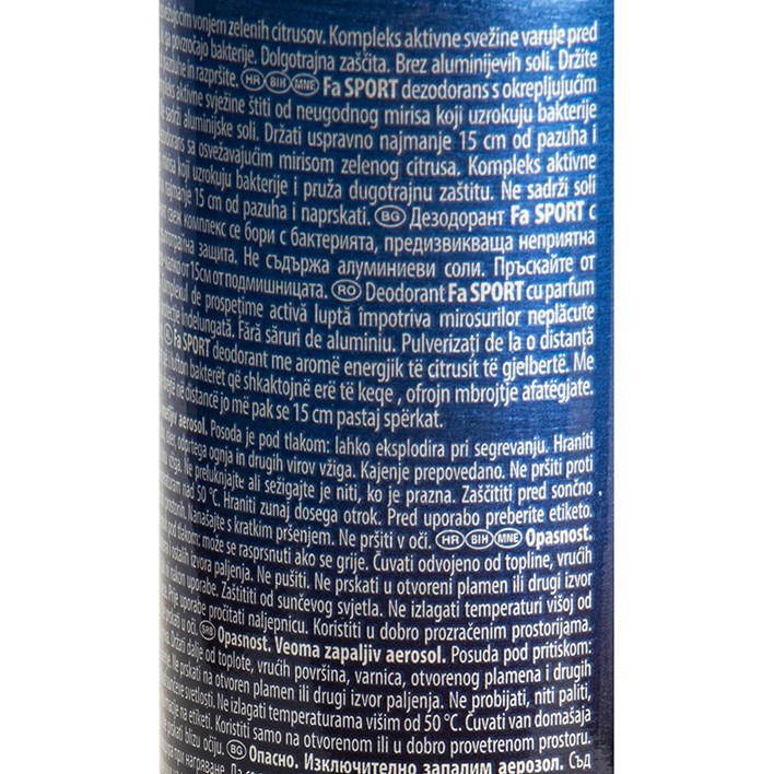 DEZODORANS FA SPORT 150ML SPRAY