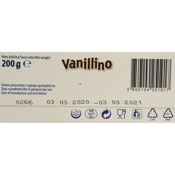 VANILINO 200 G PODRAVKA