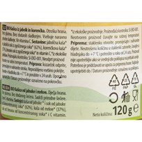 DJEČJA KAŠICA FRUTEK MRKVA JABUKA BIO 120g ALCA