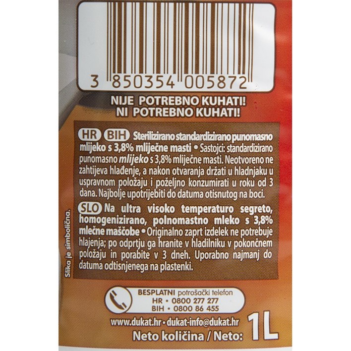 MLIJEKO TRAJNO CAFFE 3,8%MM 1L DUKAT