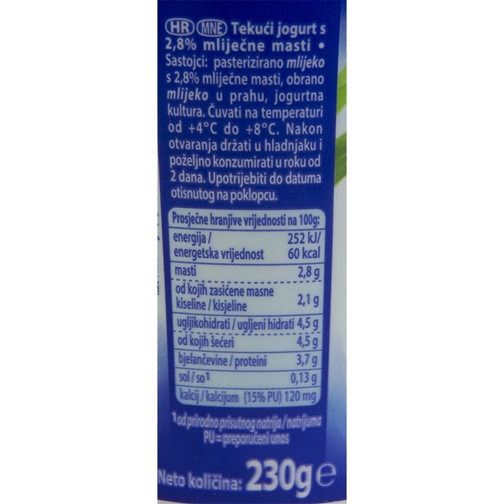 DUKAT JOGURT TEKUĆI 2,8%MM 230G