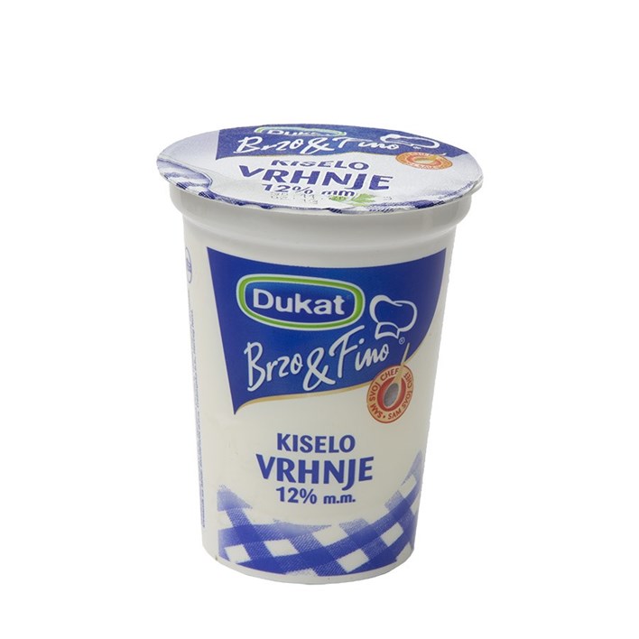 KISELO VRHNJE 12% 400G DUKAT