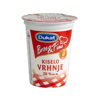 KISELO VRHNJE 20% 200G DUKAT