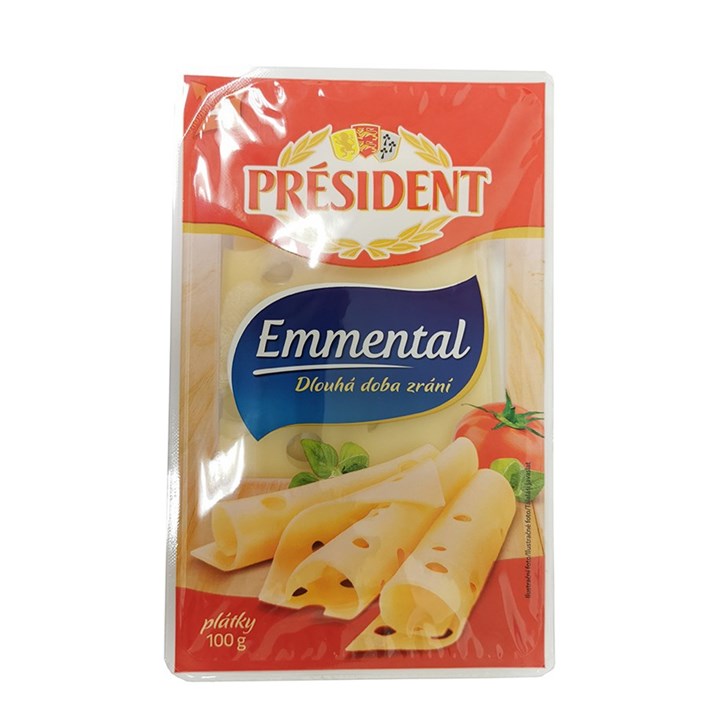 SIR PRESIDENT EMMENTAL SLICE 100g DUKAT