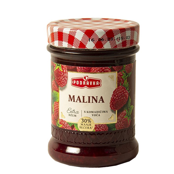 DŽEM EXTRA MALINA 320g PODRAVKA