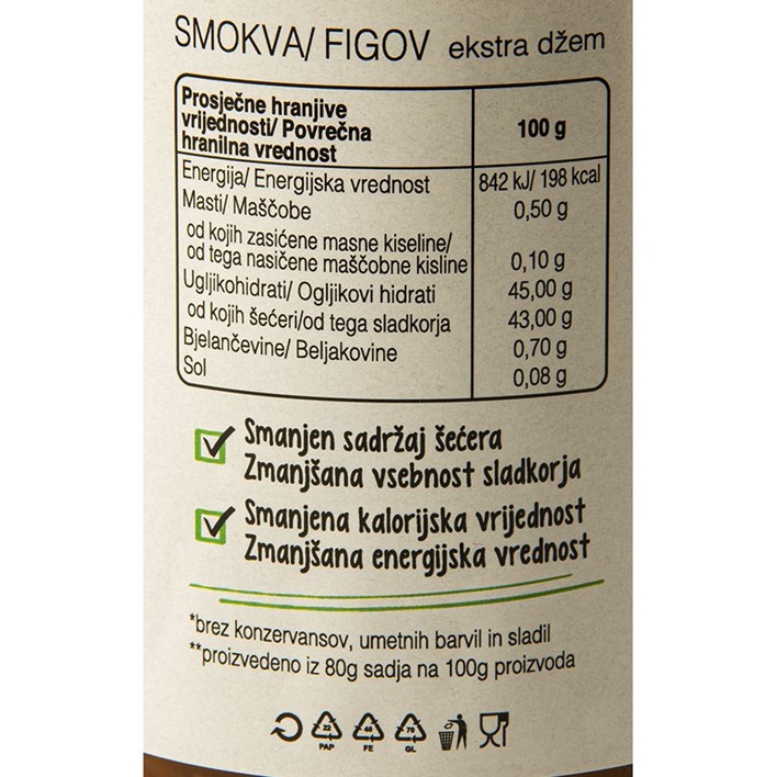 DŽEM REGINA ADRIATIC EXTRA  SMOKVA 400g FIBIS