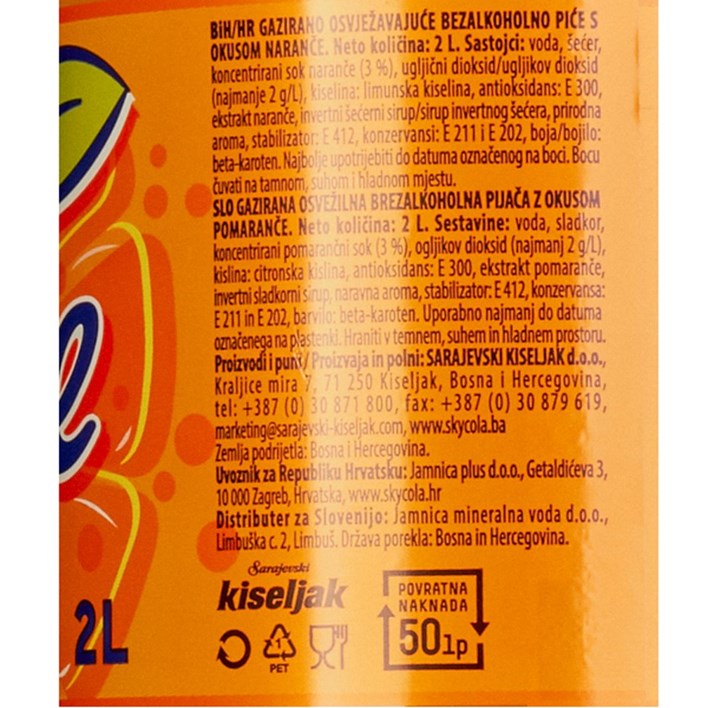 SOK GAZIRANI SKY ORANGE 2l JAMNICA