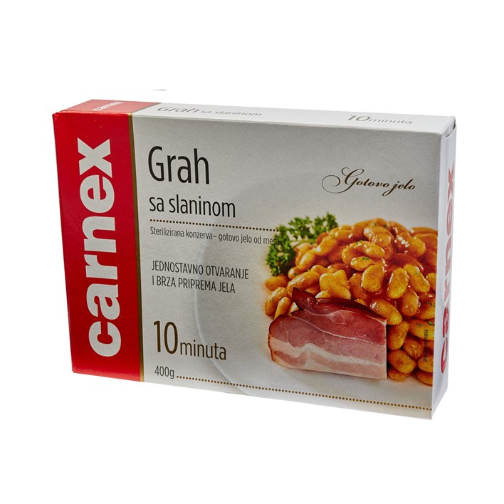 GOTOVO JELO GRAH SA SLANINOM CARNEX 400g ALCA