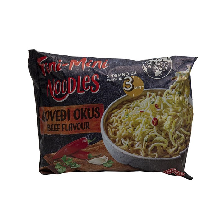 GOTOVO JELO FINI MINI NOODLES GOVEĐI 75g PODRAVKA