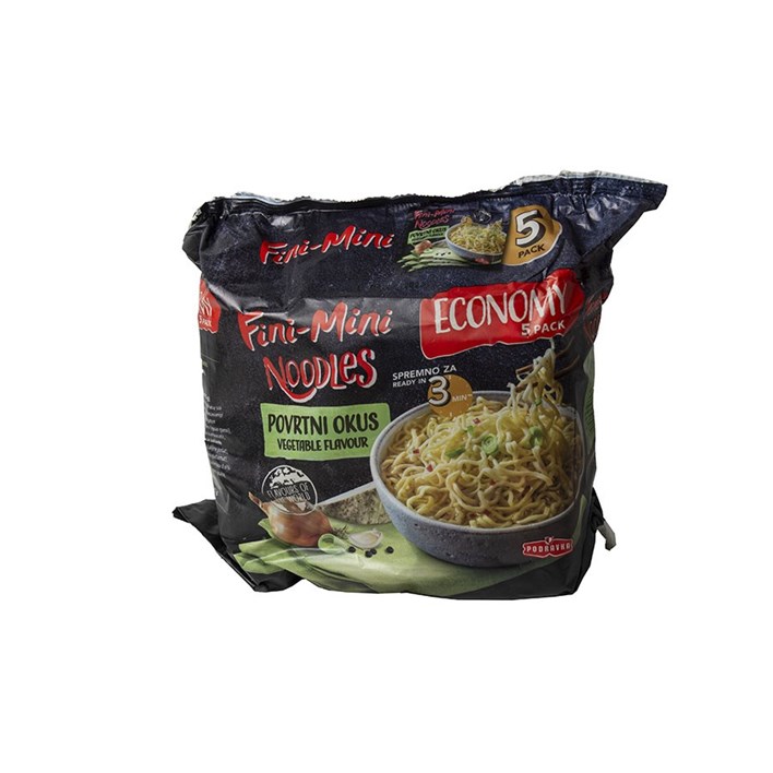 GOTOVO JELO FINI MINI NOODLES POVRTNI OKUS 375g PODRAVKA