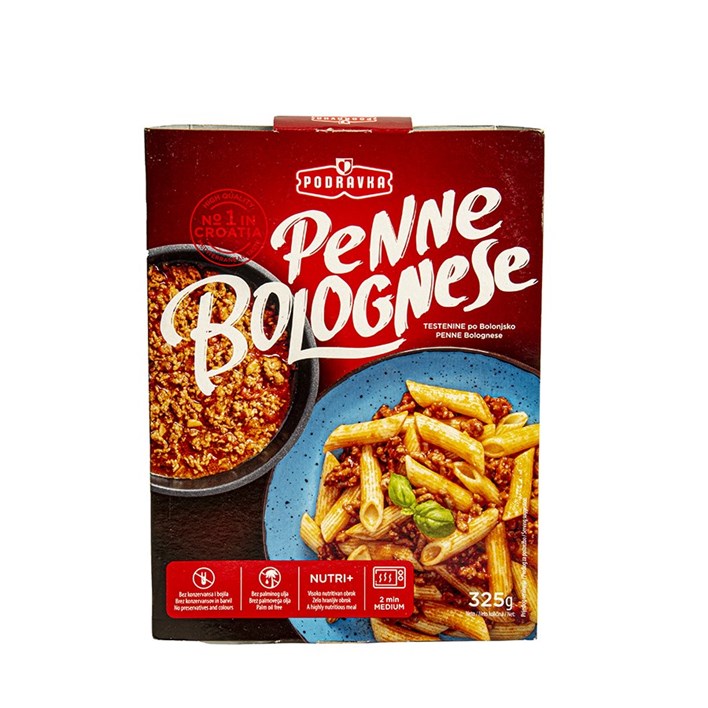 GOTOVO JELO PENNE BOLOGNESE 325g PODRAVKA